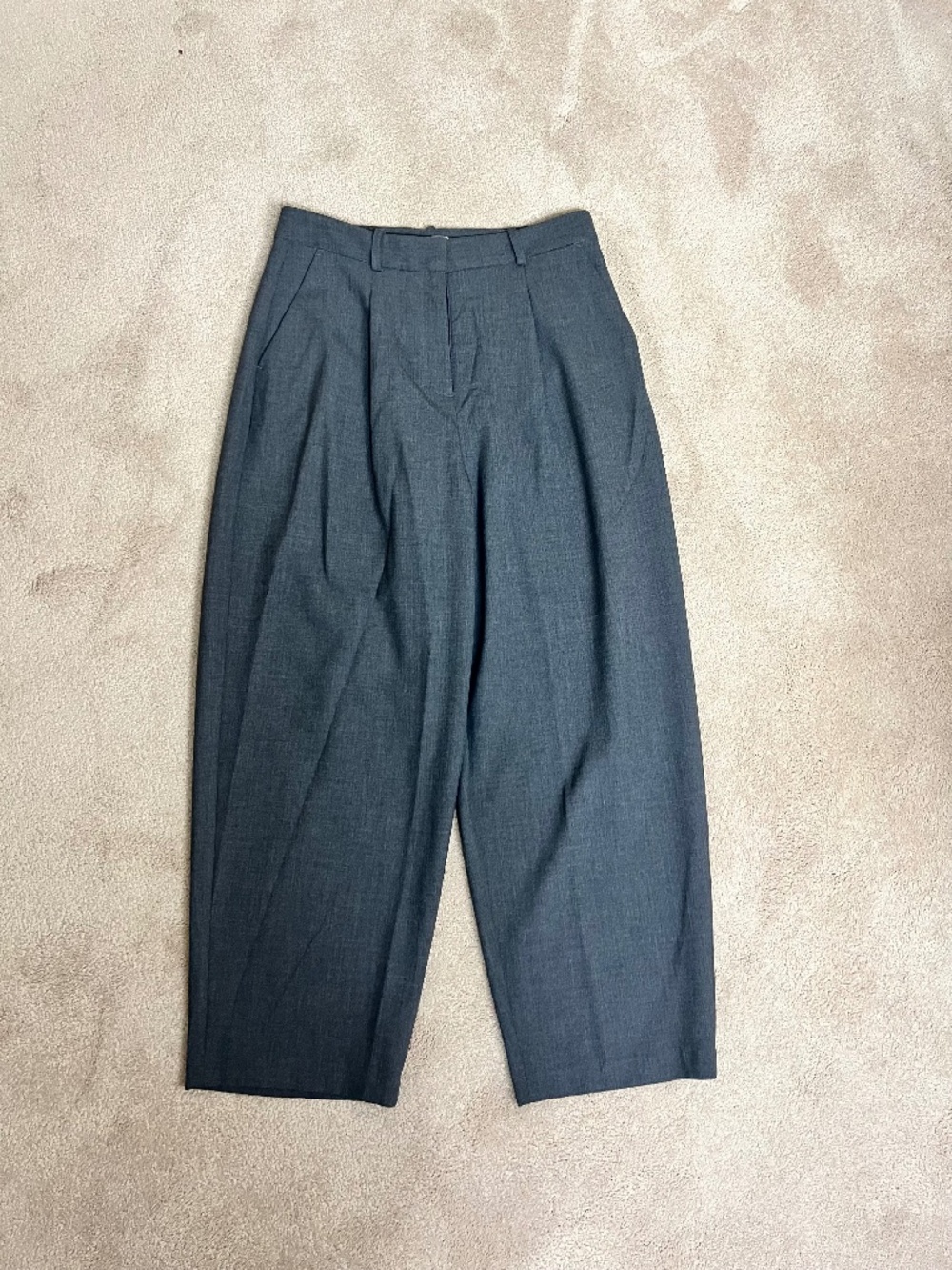 Nordstrom Gray Pleated Wide Leg Pants Size 6 Like New